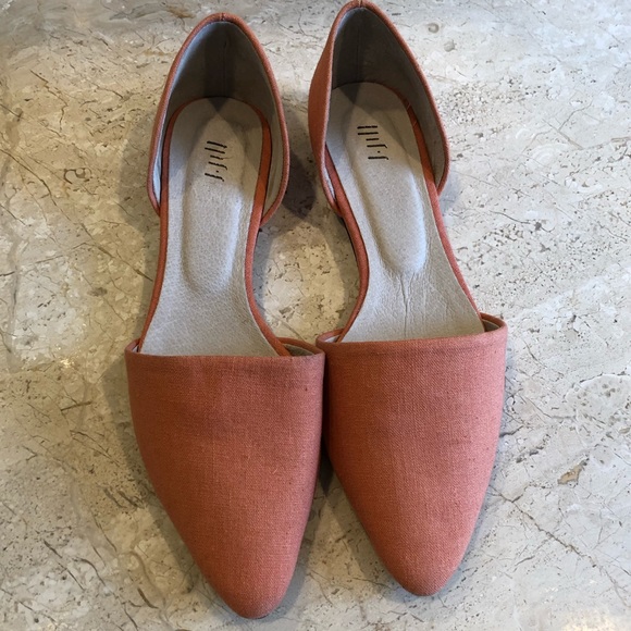 J. Jill Shoes - J Jill peach color pointy flats